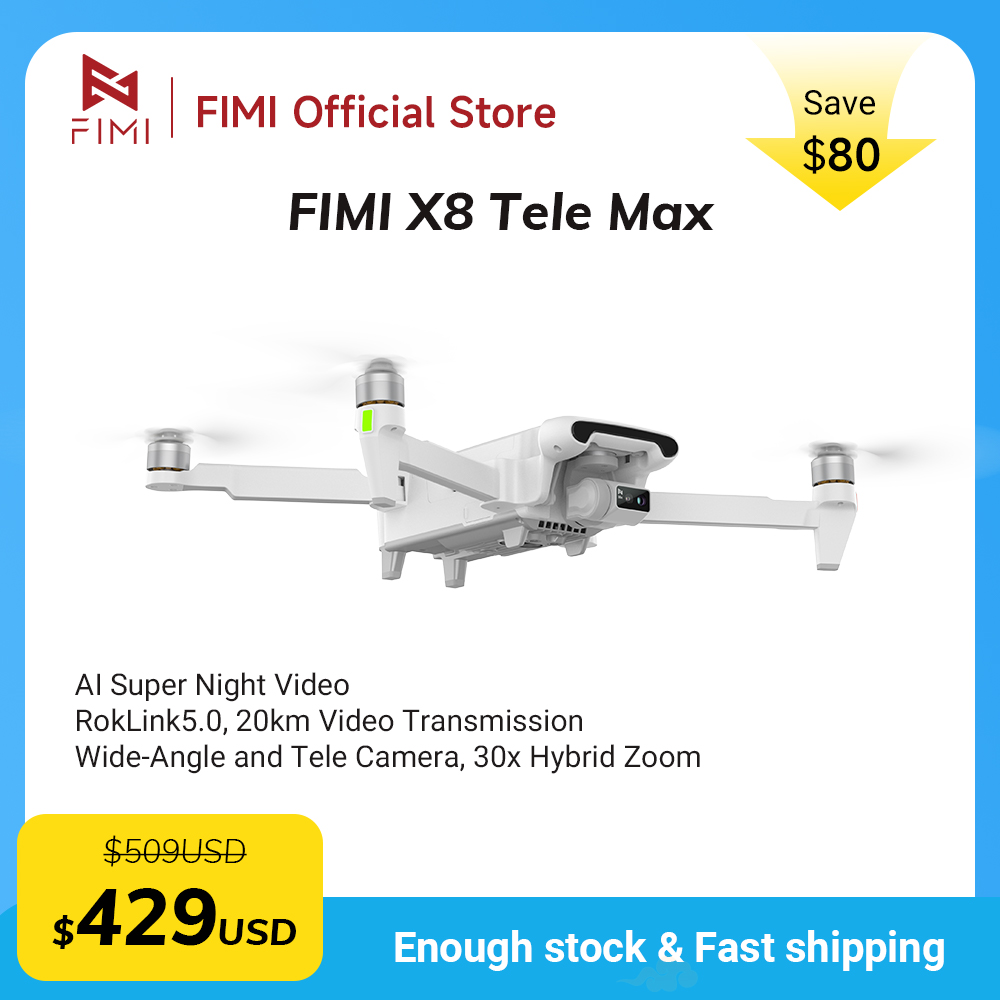 Drone Camera Wide Angle - Novo Drone FIMI X8 Tele Max