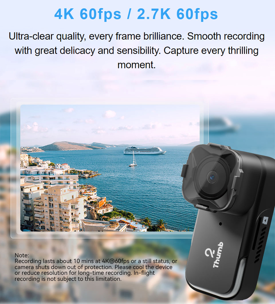 Drone Camera Hd - Nova versão runcam polegar 2 4k