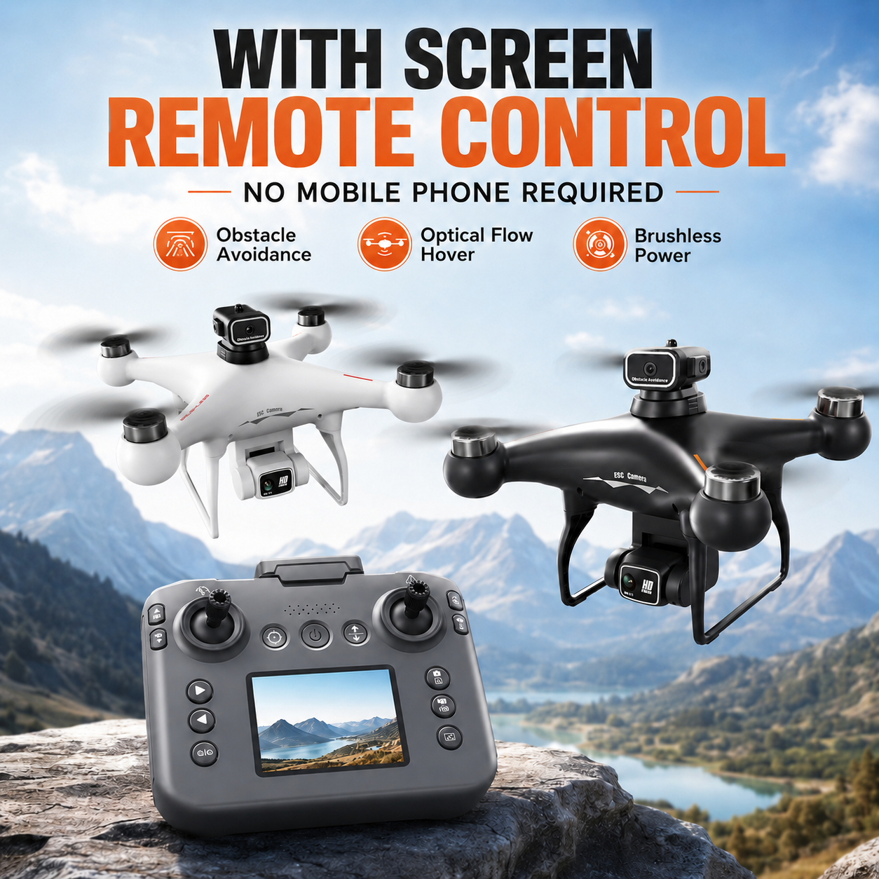 Drone Camera Hd - Drone RC ZNLYRION S116 com Motor