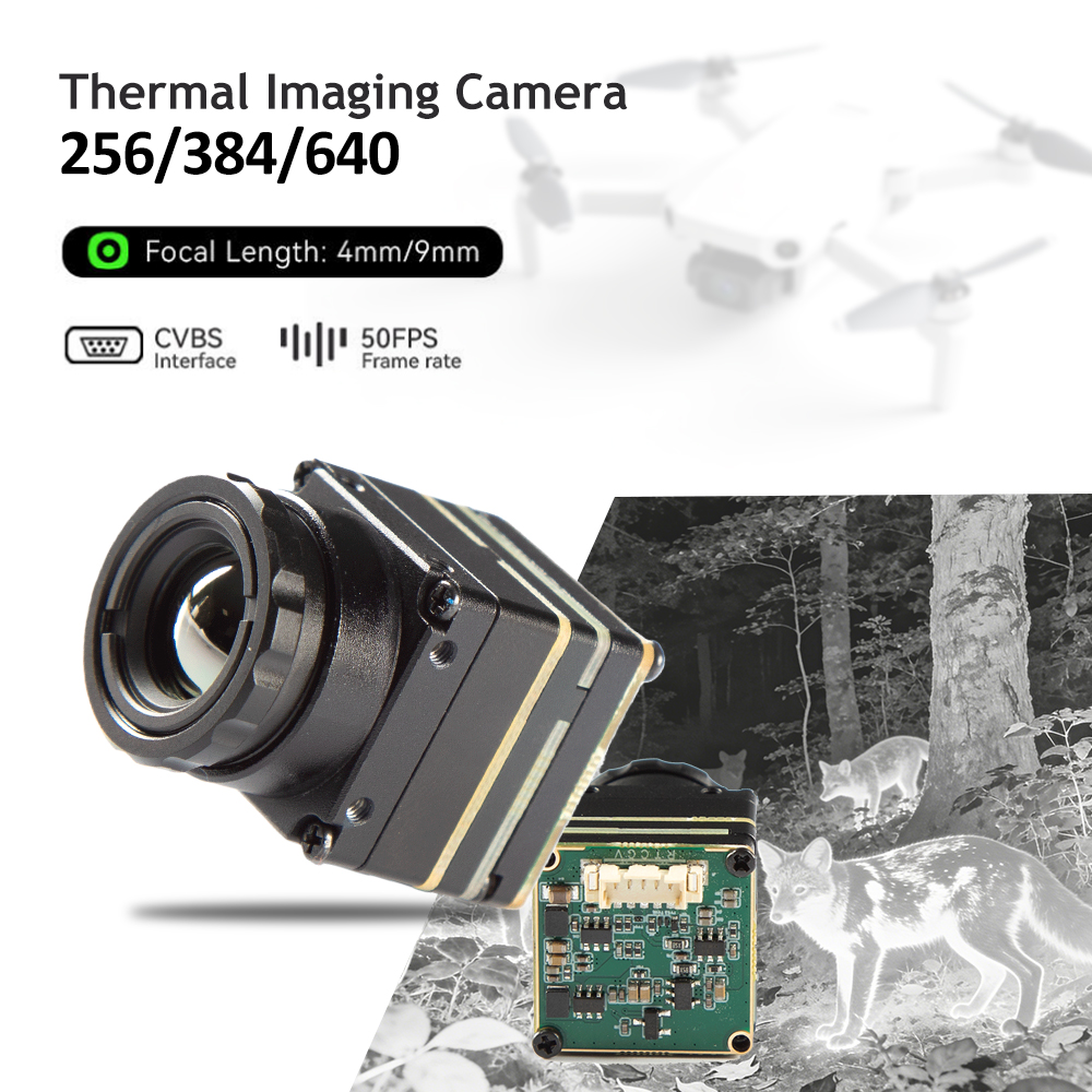 Drone Camera Thermal - Câmera Térmica 256*192/384*288/640*512 4MM/9MM Módulo de