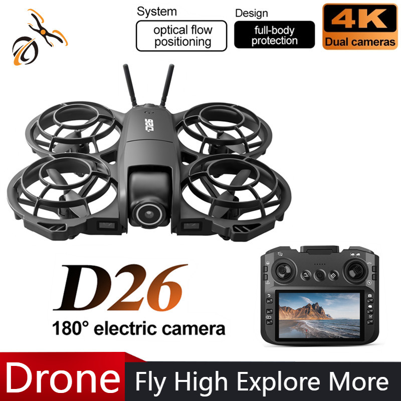 Drone Camera With Gimbal - Drone D26 4K Aéreo HD 180