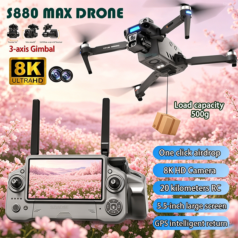 Drone Camera Hd - Novo Drone 8K com Câmera Dupla