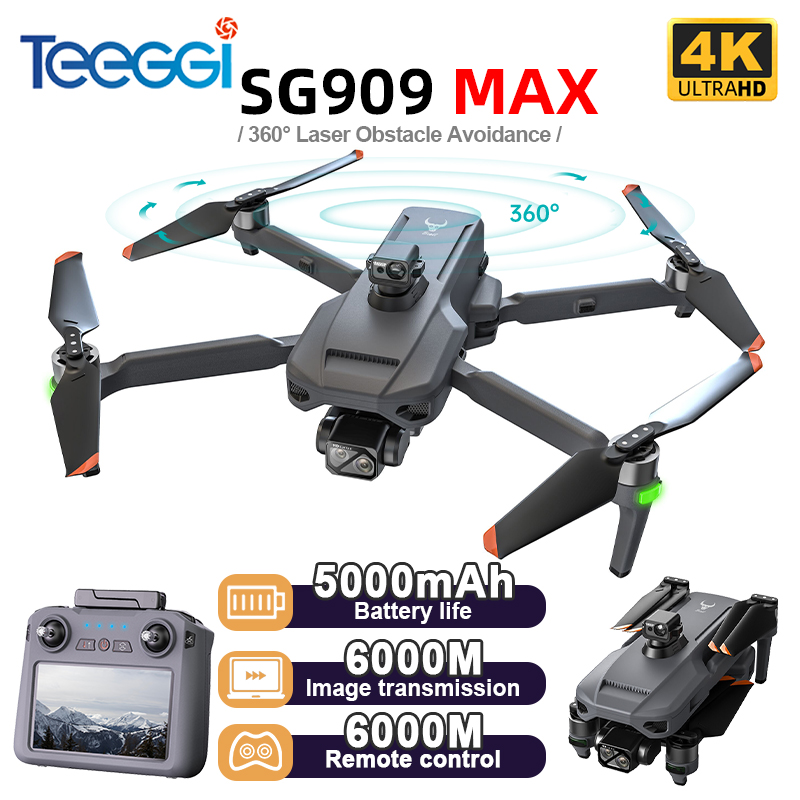 Drone Camera With Gimbal - Drone Teeggi SG909 MAX GPS com