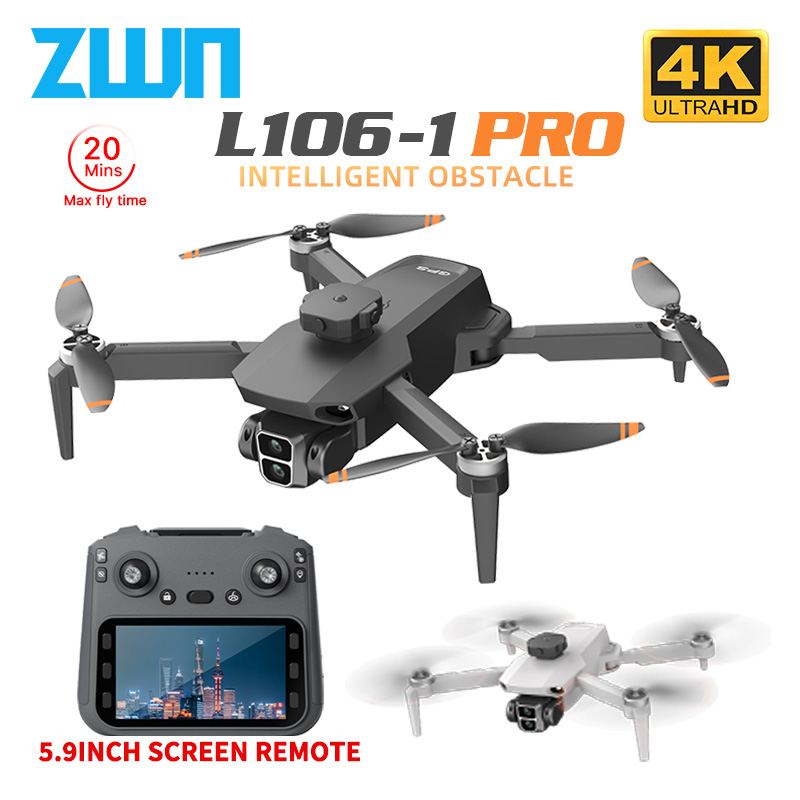 Drone Camera Professional - L106-1PRO GPS Drone Profissional Com Tela