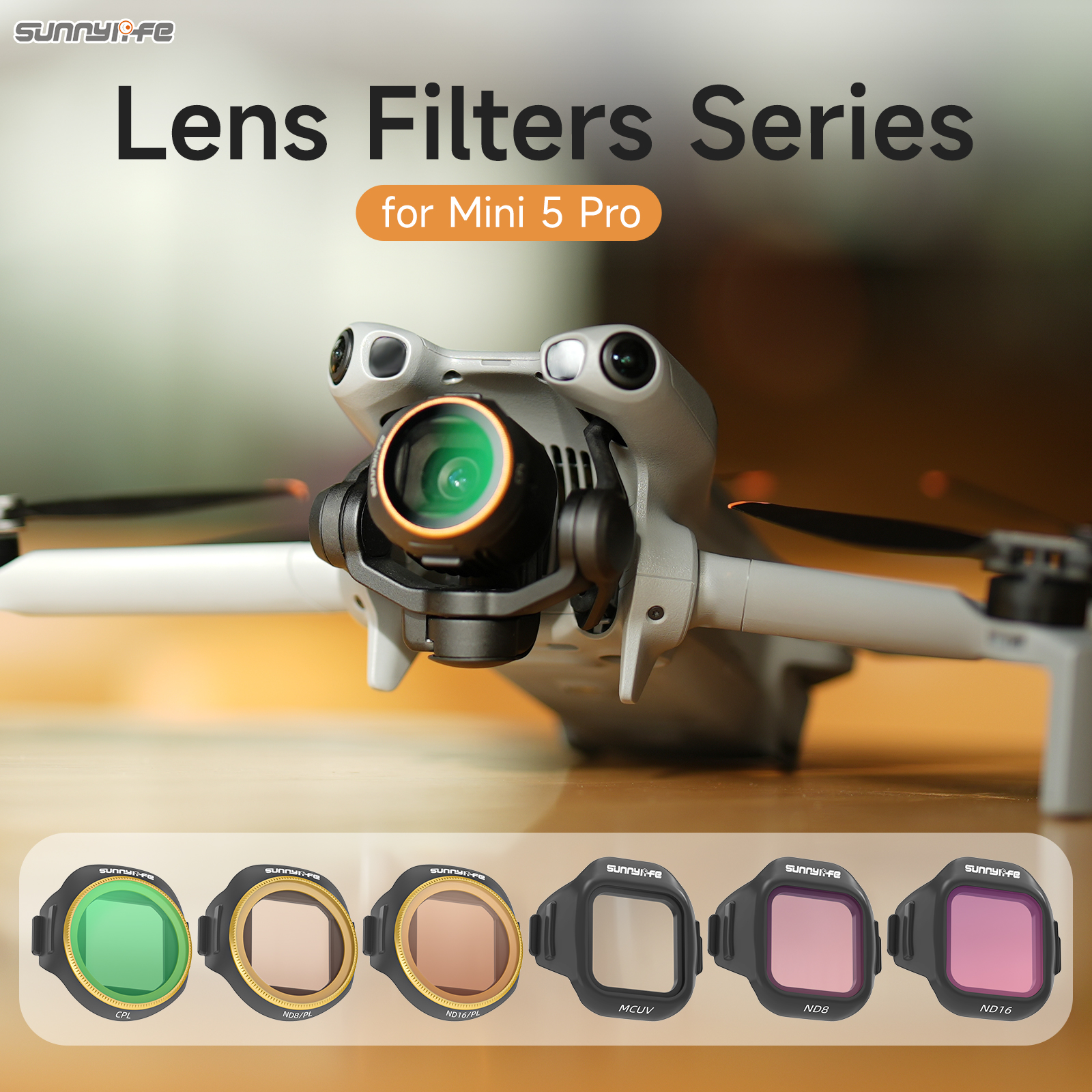 Drone Camera Filter - Lente sunnylife para mini 5 pro