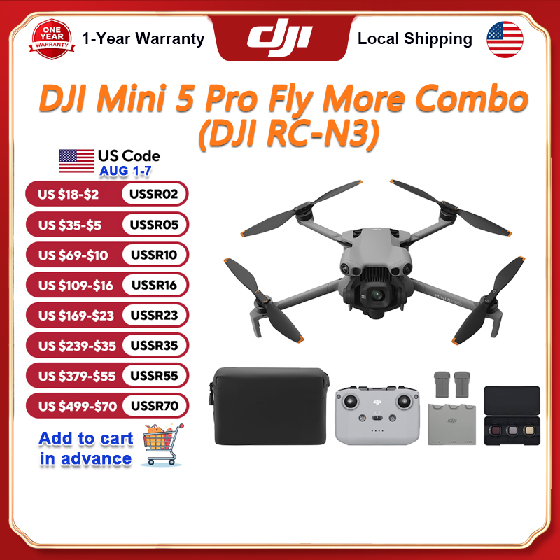 DJI Mini 5 Pro Fly More Combo  - Drone Camera Vlog avaliação e preço