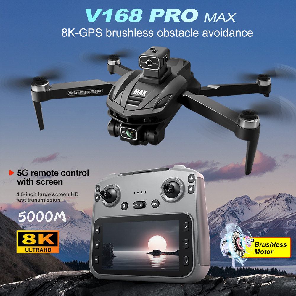 V168 PRO Max GPS Drone 8K Prof - Drone Camera Hd avaliação e preço