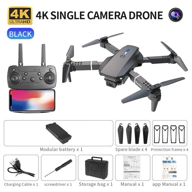 E88 probigent dobrável drone s - Drone Camera Wide Angle avaliação e preço