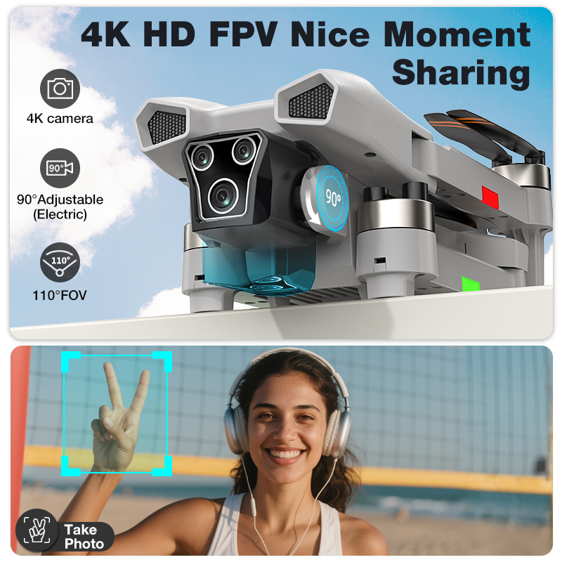 NOVO Drone L017 Pro Brushless  - Drone Camera Wide Angle avaliação e preço
