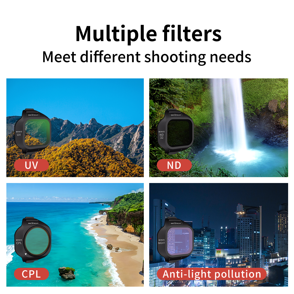 Conjunto de Filtros Mecoright  - Drone Camera Filter avaliação e preço